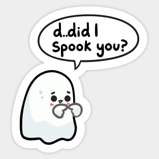 spooked Sticker